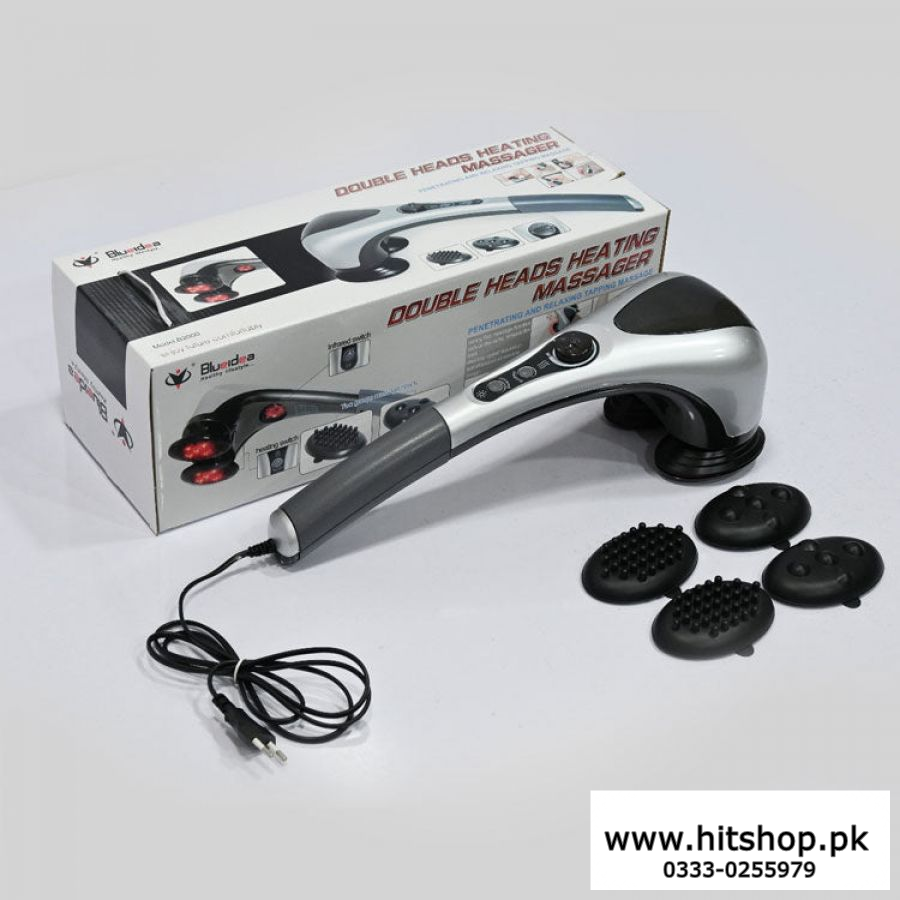 Body Massager Double Head Therapy Massager With Infrared Light Heat Function